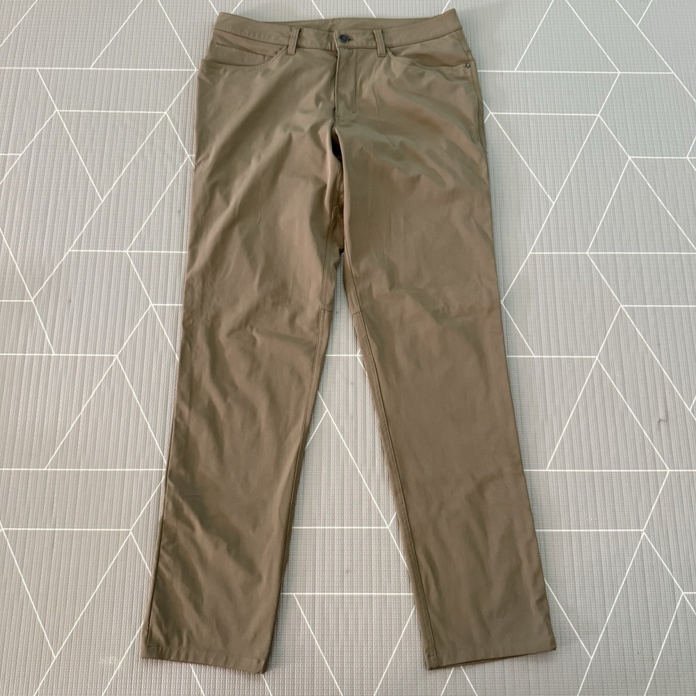 Lululemon ABC Pant Classic *34" Size 33 Artifact Tan Performance Golf LM5426S